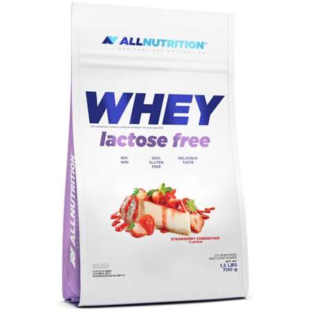 Allnutrition Whey Lactose Free, Strawberry Cheesecake - 700g