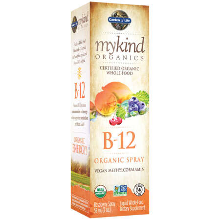Garden of Life Mykind B-12 Spray, Raspberry - 58 ml.