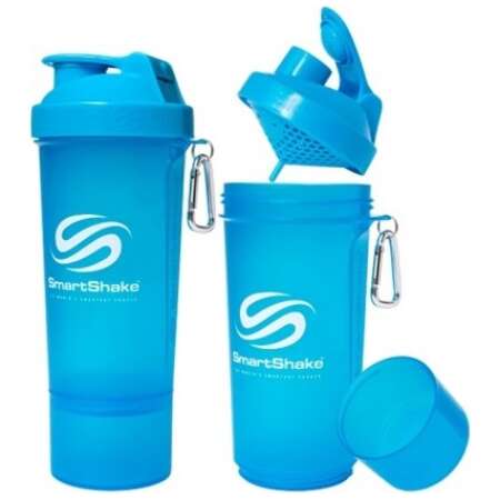 SmartShake Slim Series, Neon Blue - 500 ml.