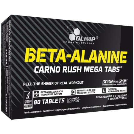 Olimp Nutrition Beta Alanine - Carno Rush Mega Tabs - 80 tabs
