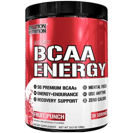 EVLution Nutrition BCAA Energy, Fruit Punch - 288g