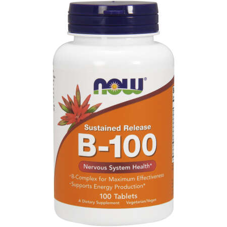 NOW Foods Vitamin B-100 Sustained Release - 100 tabs