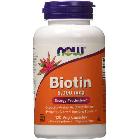 NOW Foods Biotin, 5000mcg - 120 vcaps