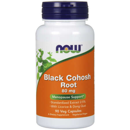 NOW Foods Black Cohosh Root, 80mg - 90 vcaps