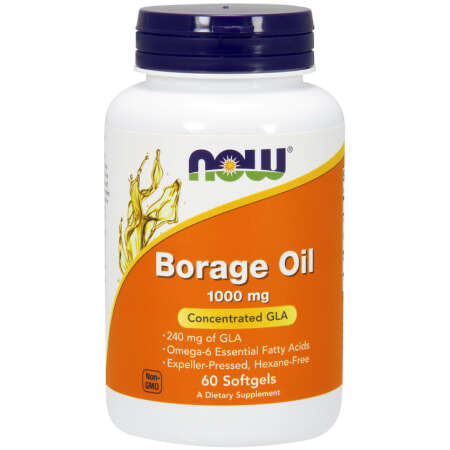 NOW Foods Borage Oil, 1000mg - 60 softgels