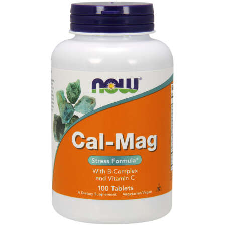 NOW Foods Cal-Mag with B-Complex and Vitamin C - 100 tablets