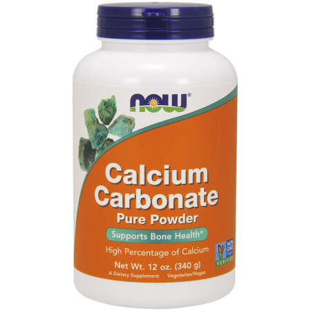 NOW Foods Calcium Carbonate, Pure Powder - 340g