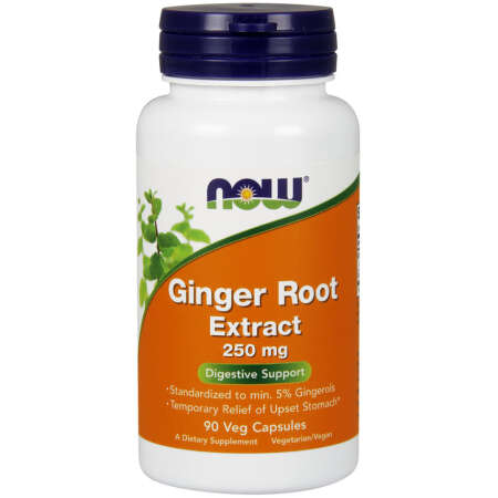 NOW Foods Ginger Root Extract, 250mg - 90 vcaps