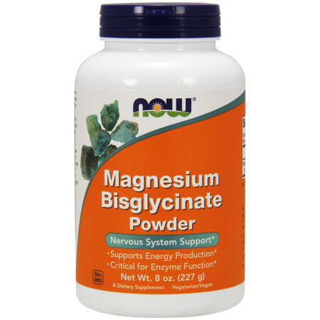 NOW Foods Magnesium Bisglycinate Powder - 227g
