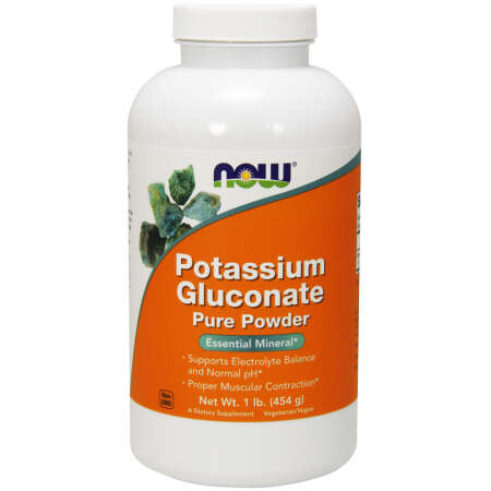 NOW Foods Potassium Gluconate, Pure Powder - 454g