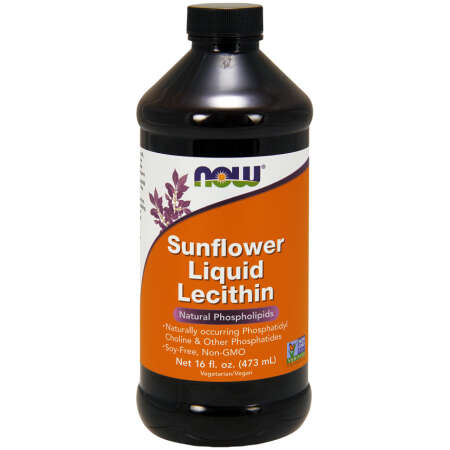 NOW Foods Sunflower Lecithin, Liquid - 473 ml.