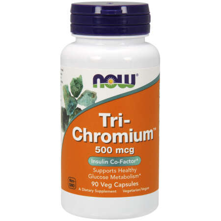 NOW Foods Tri-Chromium, 500mcg - 90 vcaps