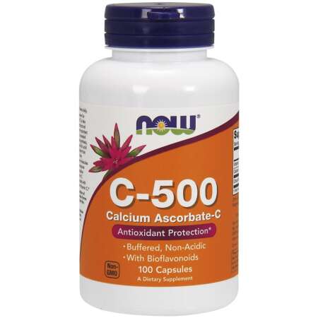 NOW Foods Vitamin C-500 Calcium Ascorbate-C - 100 caps