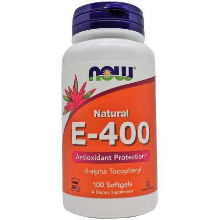 NOW Foods Vitamin E-400, Natural - 100 softgels