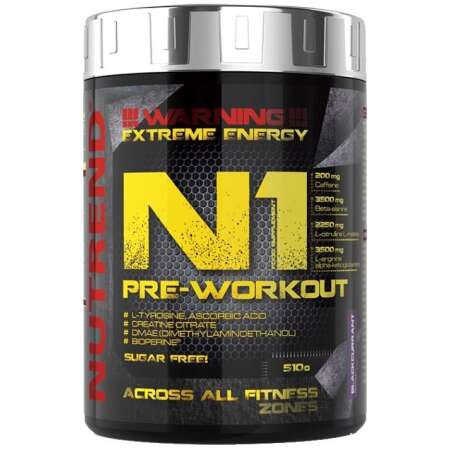 Nutrend N1 Pre-Workout, Blackcurrant - 510g