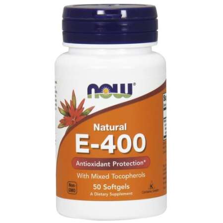 NOW Foods Vitamin E-400 - Natural (Mixed Tocopherols) - 50 softgels
