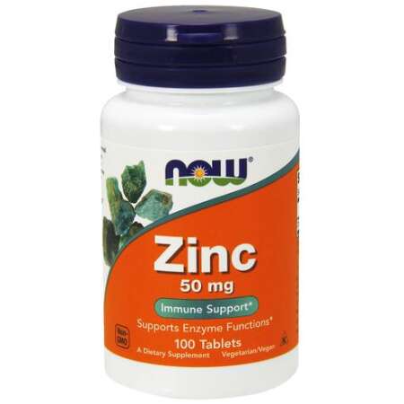 NOW Foods Zinc, 50mg - 100 tabs