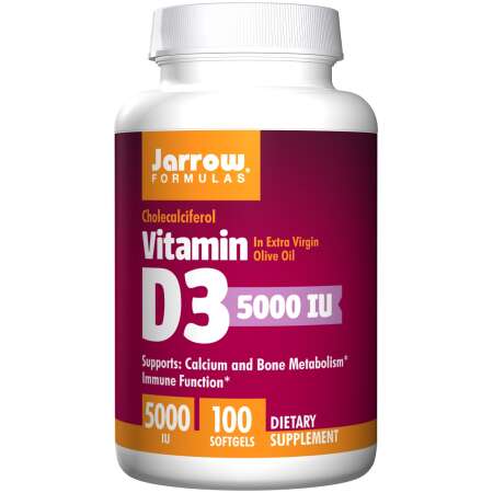 Jarrow Formulas Vitamin D3, 5000 IU - 100 softgels