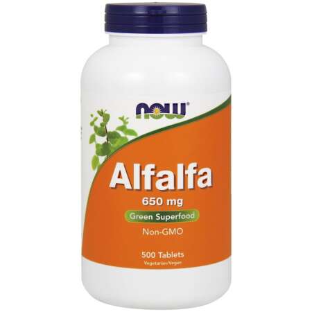 NOW Foods Alfalfa, 650mg - 500 tablets