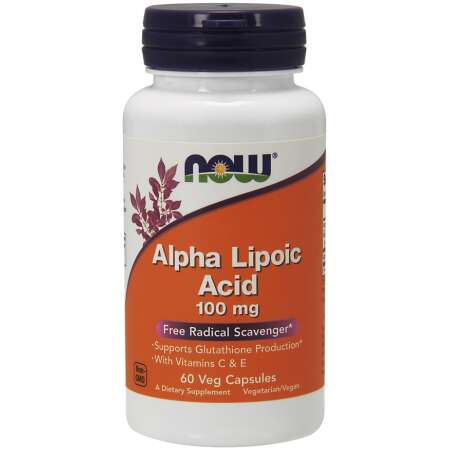 NOW Foods Alpha Lipoic Acid with Vitamins C & E, 100mg - 60 vcaps
