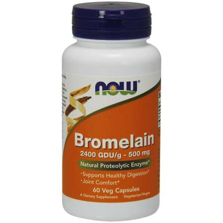 NOW Foods Bromelain, 500mg - 60 vcaps
