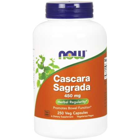 NOW Foods Cascara Sagrada, 450mg - 250 vcaps