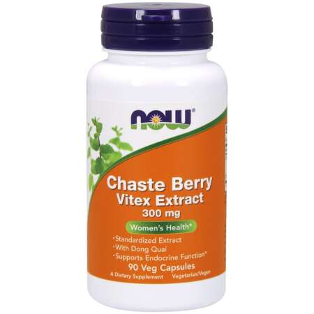 NOW Foods Chaste Berry Vitex Extract, 300mg - 90 vcaps