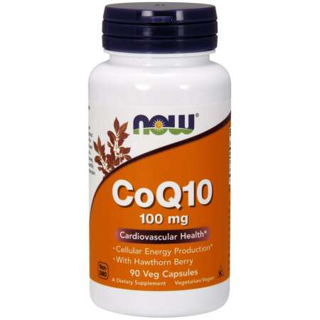 NOW Foods CoQ10 with Hawthorn Berry, 100mg - 90 vcaps