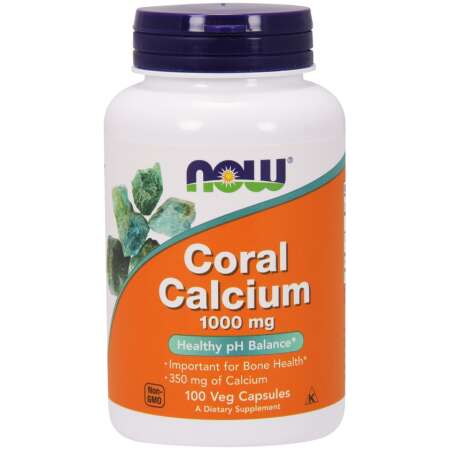 NOW Foods Coral Calcium, 1000mg - 100 vcaps