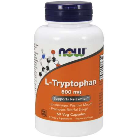 NOW Foods L-Tryptophan, 500mg - 60 vcaps