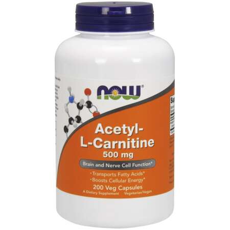 NOW Foods Acetyl-L-Carnitine, 500mg - 200 vcaps