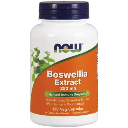 NOW Foods Boswellia Extract Plus Turmeric Root Extract, 250mg - 120 vcaps