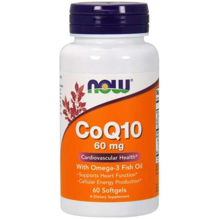 NOW Foods CoQ10 with Omega-3, 60mg - 60 softgels