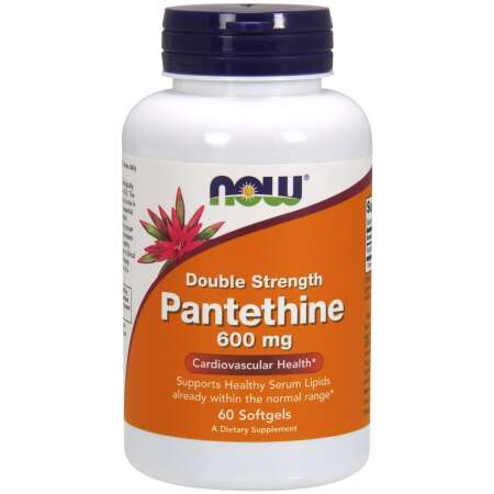 NOW Foods Pantethine, 600mg Double Strength - 60 softgels