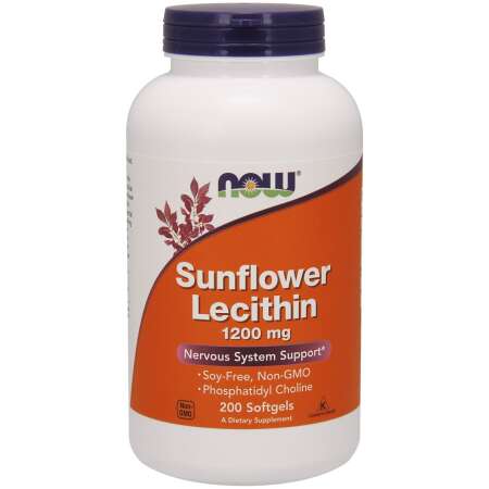 NOW Foods Sunflower Lecithin, 1200mg - 200 softgels