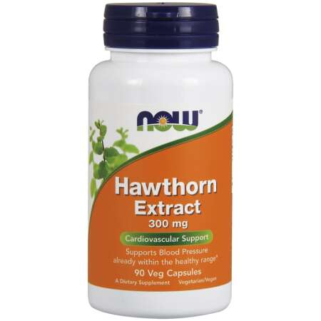 NOW Foods Hawthorn Extract, 300mg - 90 vcaps