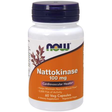 NOW Foods Nattokinase, 100mg - 60 vcaps