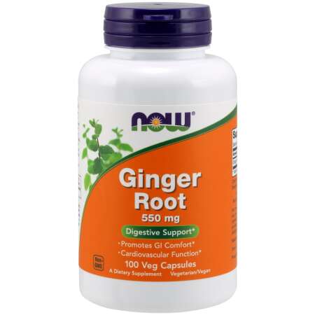 NOW Foods Ginger Root, 550mg - 100 vcaps