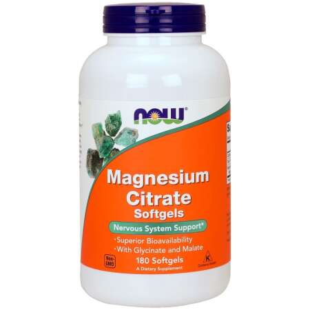 NOW Foods Magnesium Citrate Softgels - 180 softgels