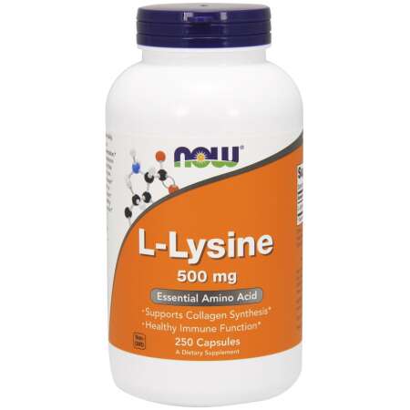 NOW Foods L-Lysine, 500mg - 250 vcaps