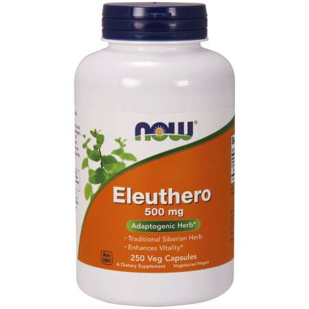 NOW Foods Eleuthero, 500mg - 250 vcaps