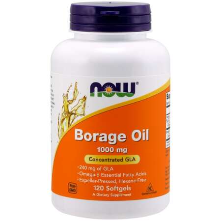 NOW Foods Borage Oil, 1000mg - 120 softgels