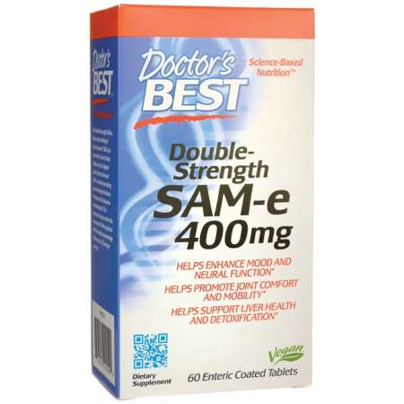 Doctor's Best SAM-e, 400mg Double-Strength - 60 tablets