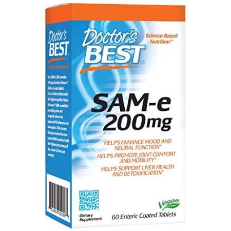 Doctor's Best SAM-e, 200mg - 60 tablets