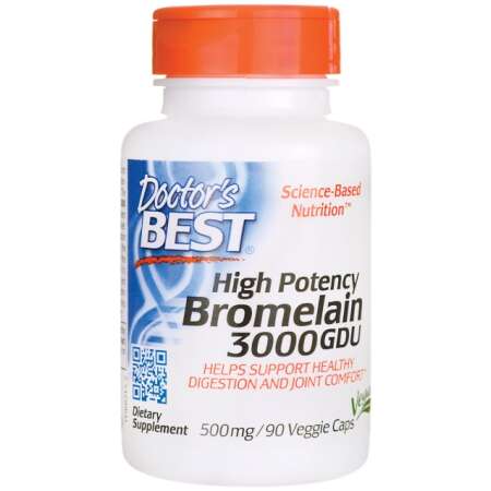 Doctor's Best High Potency Bromelain 3000 GDU, 500mg - 90 vcaps