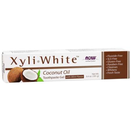 NOW Foods XyliWhite, Coconut Oil Toothpaste Gel - 181g