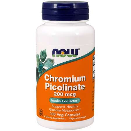 NOW Foods Chromium Picolinate, 200mcg - 100 vcaps