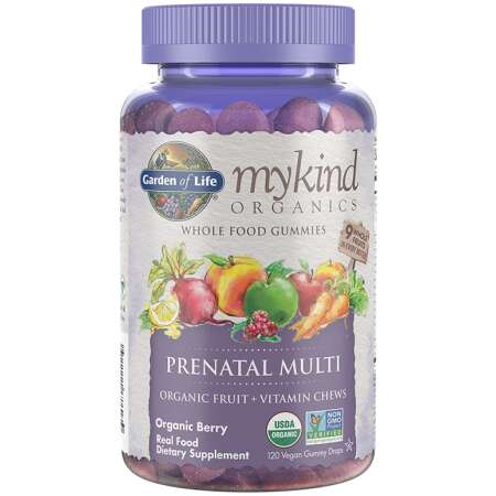Garden of Life Mykind Prenatal Multi Gummies, Berry - 120 vegan gummy drops