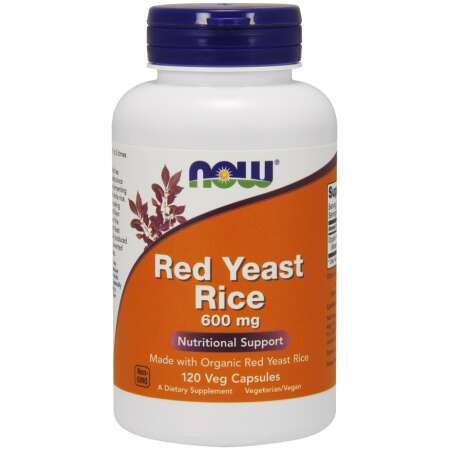 NOW Foods Red Yeast Rice, 600mg - 120 vcaps