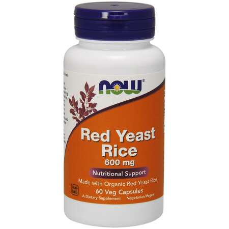 NOW Foods Red Yeast Rice, 600mg - 60 vcaps